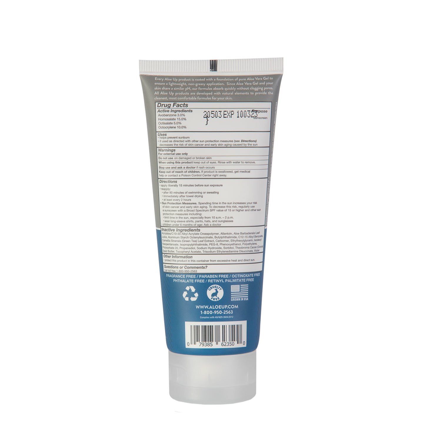 Aloe Vera Sport Suncream Lotion SPF50 90ml