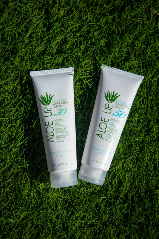Opportunity to buy in multiples of 2 units X Aloe Vera Spa Collection Suncream Lotion 1 X SPF30 1 X SPF50 120ml